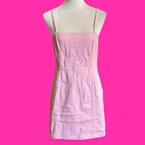 Divided Pink Zip-Up Mini Dress